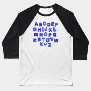 ABC Alphabet I Love You English Teacher Valentines Day Gift Baseball T-Shirt